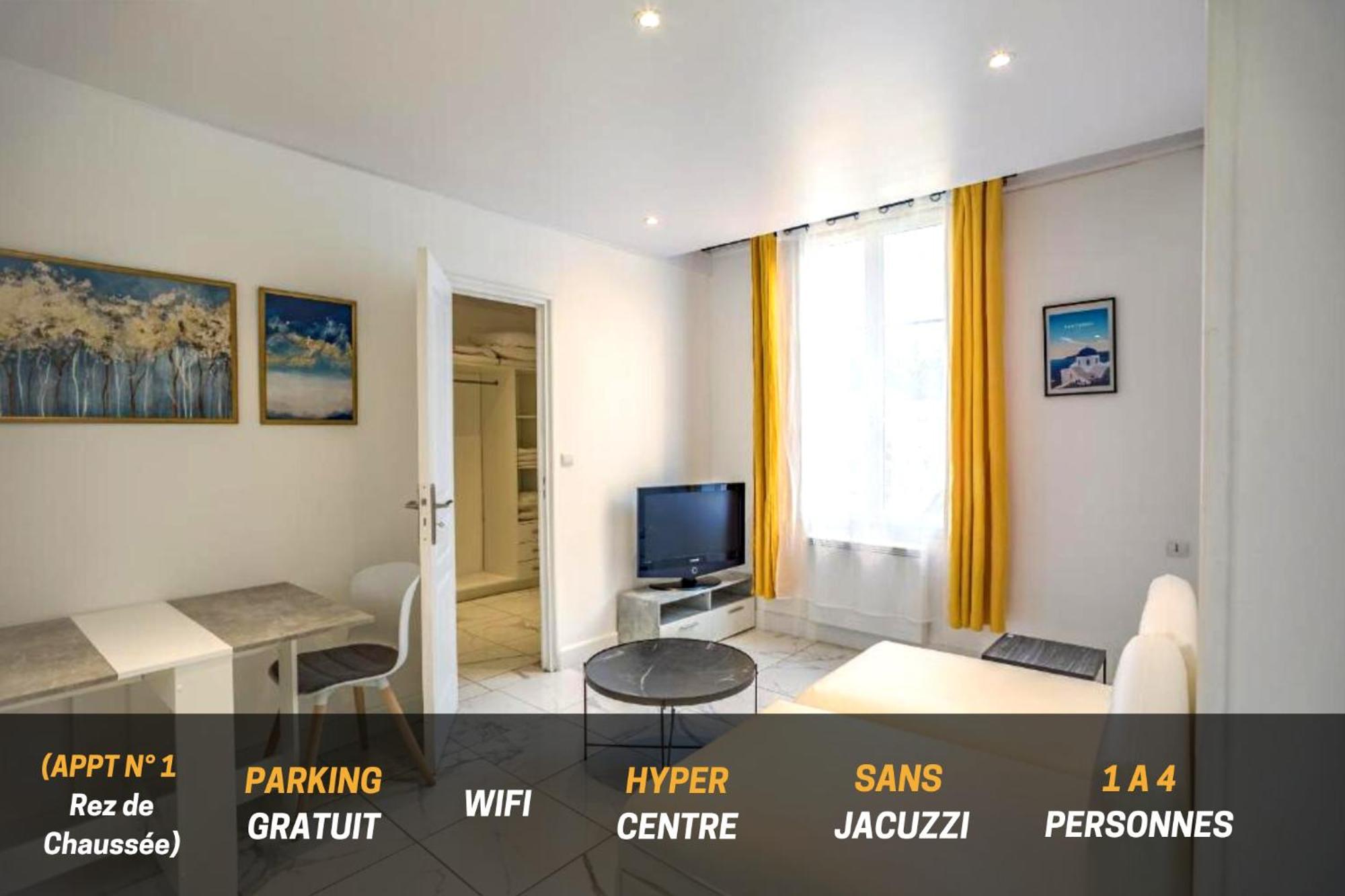 Quartier Des Theatres Centre, Wifi Et Parking - Zen Appart Troyes Exterior photo